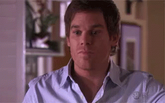 Dexter Morgan Doubtful Making Funny Expression GIF