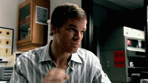 Dexter Morgan Fist Pump GIF