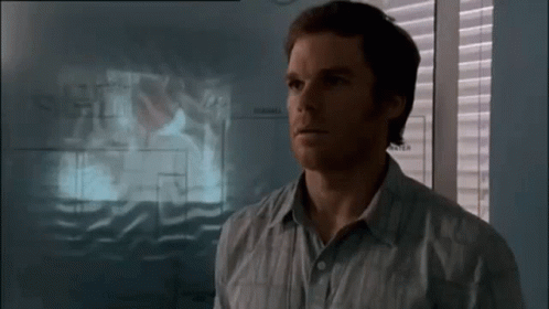 Dexter Morgan Shocked Reaction GIF