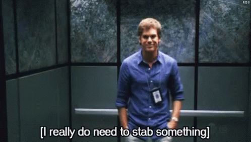 Dexter Morgan Needs To Stab Something GIF