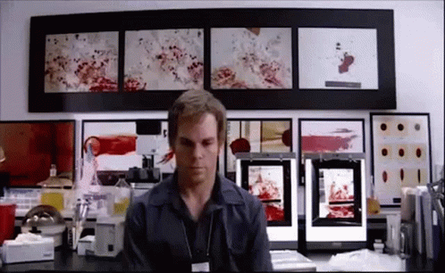Dexter Morgan Rotating Chair GIF