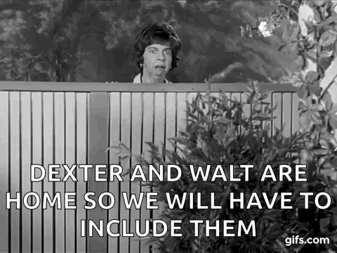 Dexter And Walt Are Home So We Will Have To Include Them In A Black And White Photo . GIF