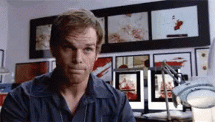 Dexter Morgan Nodding Approval GIF