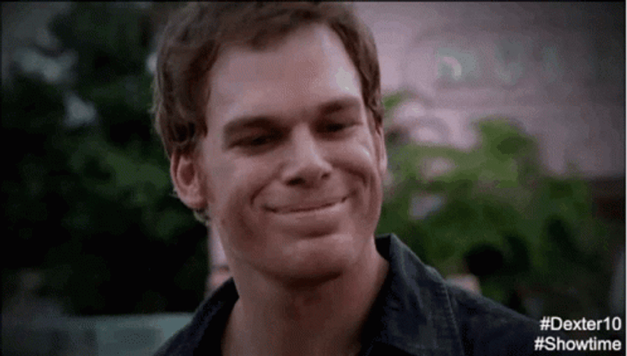 Dexter Morgan Walking Away Smiling GIF