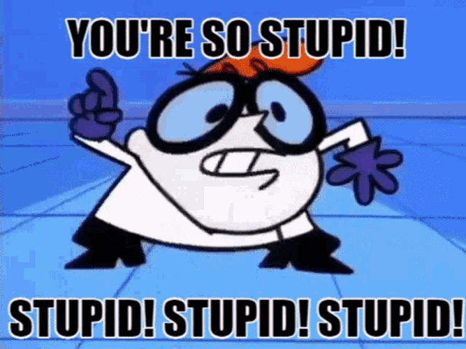 Dexter Screaming Stupid From Dexter's Lab Animated Series GIF