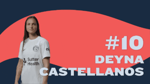 Deyna Castellanos Showcasing Her Jersey Number GIF