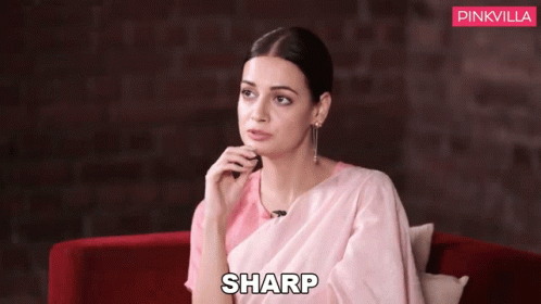Dia Mirza Saying Sharp GIF