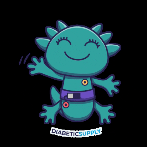 Diabetic Supply Waving Mascot GIF