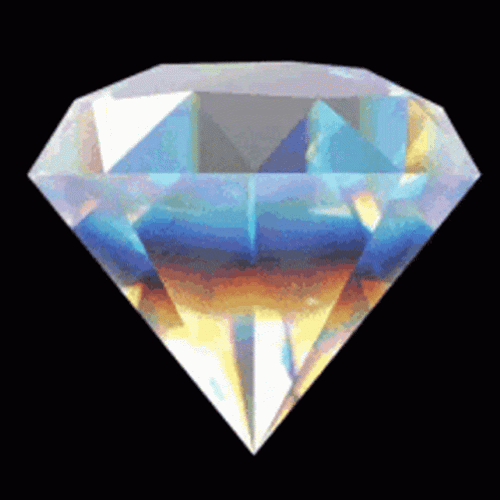 Diamond Colors Spinning Luxury Stone GIF