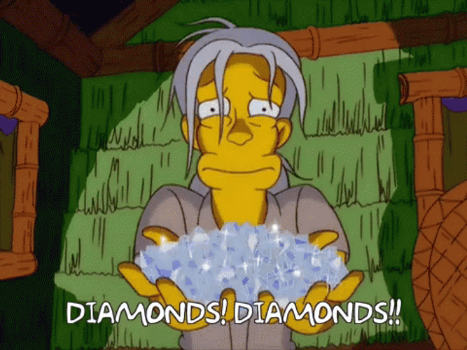 Diamond Gemstones Joan Bushwell The Simpsons GIF