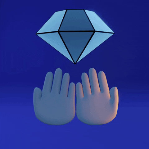 Diamond Hands 3d Artwork GIF