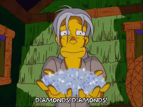 Diamond Hands By Mr. Burns Of Simpsons GIF