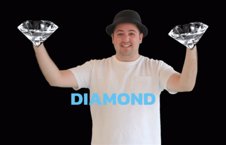 Diamond Hands Christian Gravias Bitcoin Meme GIF