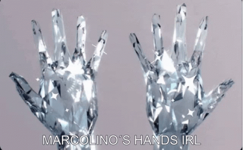 Diamond Hands Marcalino's Hand Irl GIF