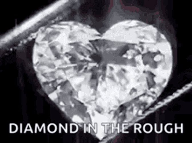 Diamond Heart Precious Stone Quote GIF