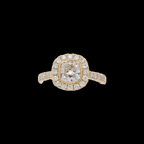 Diamond Ring Gold Sparkling Cavalier GIF