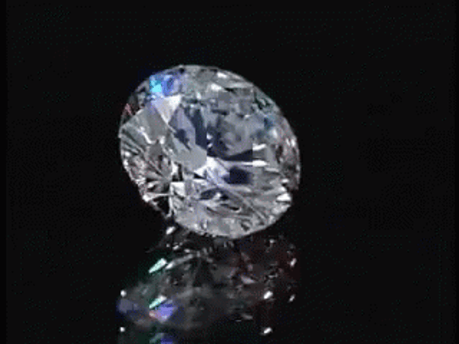 Diamond Spin Sparkling Jewel Stone GIF