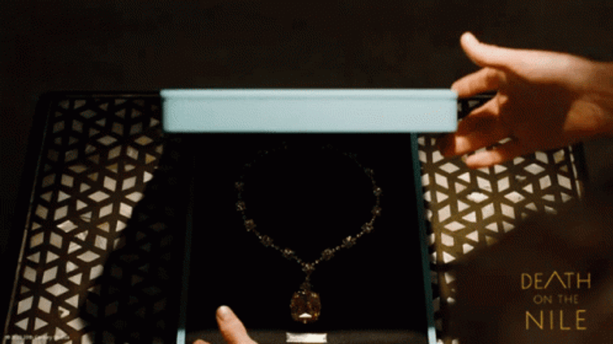 Diamond Tiffany Necklace Death On The Nile Movie GIF