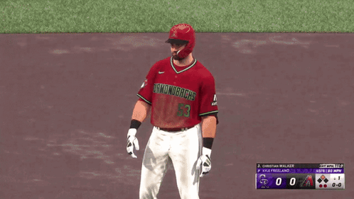 Diamondbacks Baseball Player On Field GIF