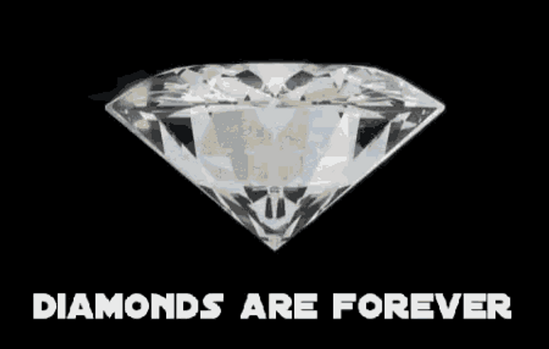 Diamonds Are Forever Animated Text Quote GIF