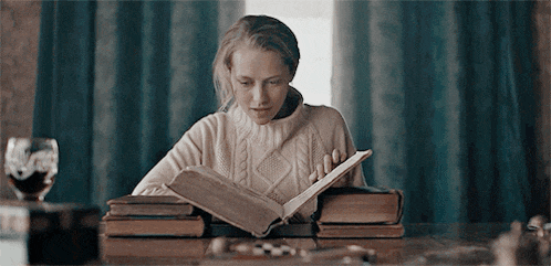 Diana Bishop Reading Gif GIF