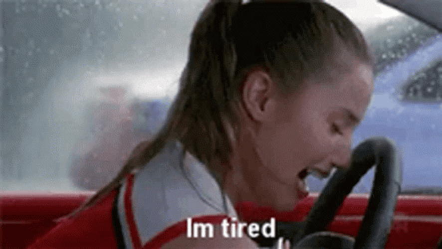 Dianna Agron Is So Tired GIF