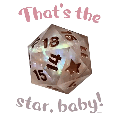 Dice Showing Star Baby