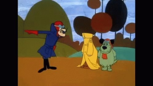 Dick Dastardly Scolding Muttley GIF