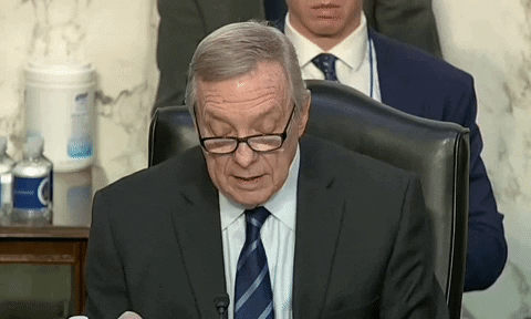 Dick Durbin Black Supreme Confirmation Hearing GIF