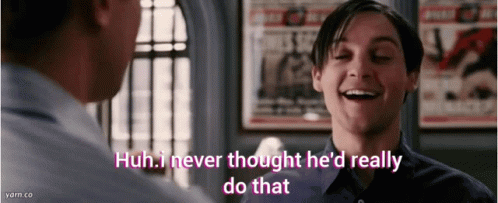 Did I Do That Tobey Maguire GIF