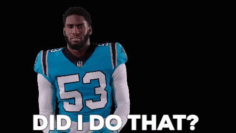 Did I Do That Confused Nfl Player GIF