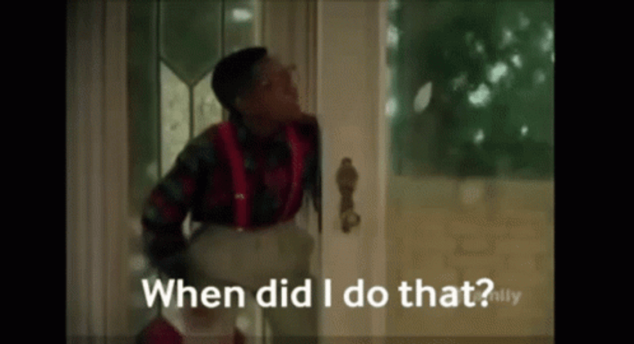 Did I Do That David Urkel Peeking GIF