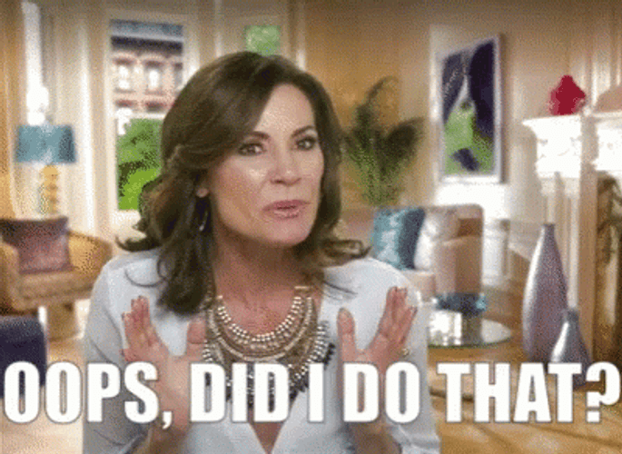 Did I Do That Luann De Lesseps GIF