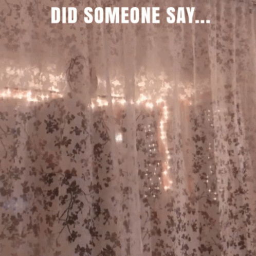 Did Somebody Say Shots Curtain Reveal GIF