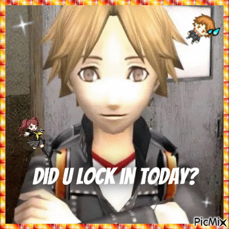 Did U Lock In Today Video Game Character