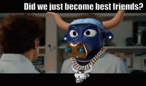 Did We Just Become Best Friends Crypto Bull GIF