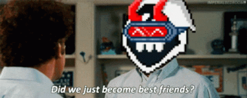 Did We Just Become Best Friends Dark Warlock GIF