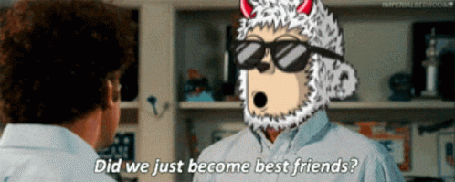 Did We Just Become Best Friends Monkey Meme GIF