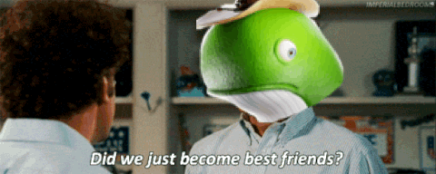 Did We Just Become Best Friends Pat Frog GIF