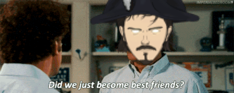Did We Just Become Best Friends Pirate Face GIF