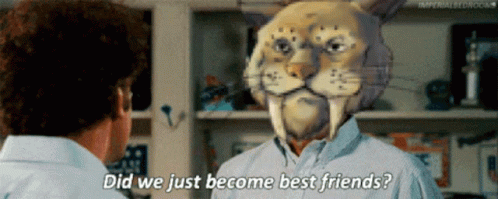 Did We Just Become Best Friends Saber Tooth GIF