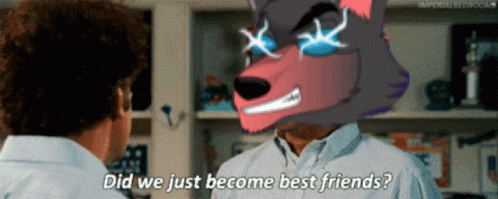 Did We Just Become Best Friends Wolf Club GIF