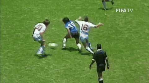 Diego Maradona Amazing Ball Maneuvers GIF