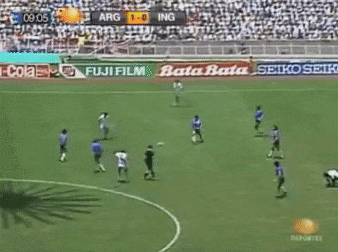 Diego Maradona Breathtaking Goal Score GIF