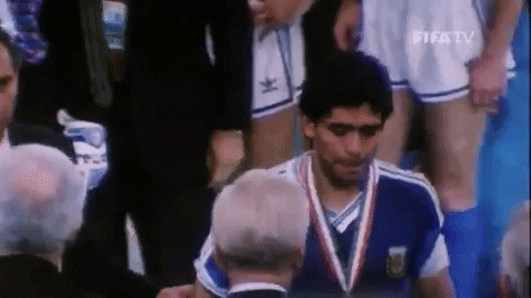 Diego Maradona Congratulated Shaking Hands GIF