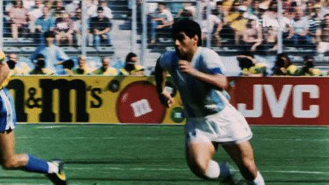 Diego Maradona Rolling In Pain GIF
