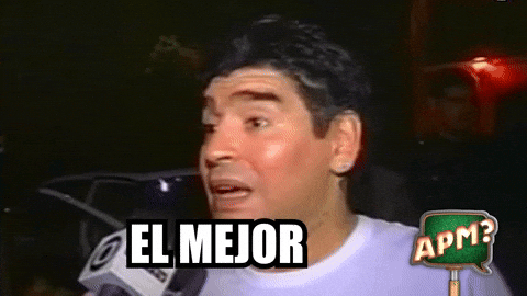 Diego Maradona Shaking Head Interview GIF