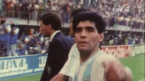 Diego Maradona Thumbs Up GIF