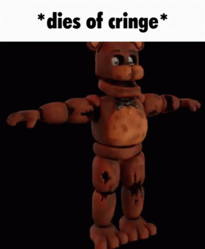 Dies Of Cringe Freddy Fnaf GIF