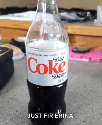 Diet Coke Bottle on Counter